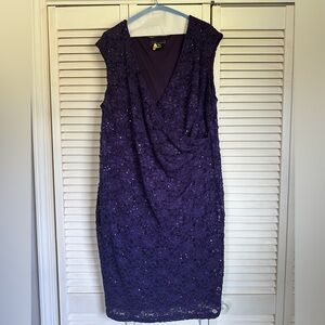 Purple Dress Barn Collection cocktail dress